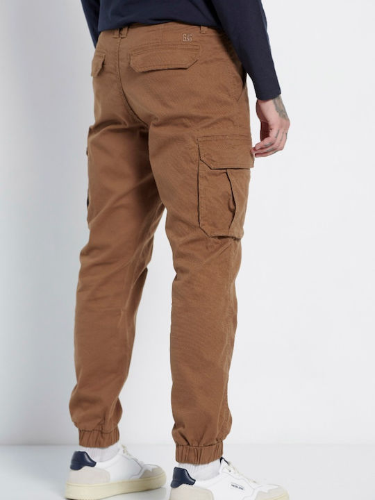 Ανδρικό Παντελόνι Cargo Regular Fit tobacco