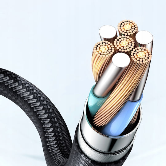 Mcdodo Angle (90°) / Braided USB-C to Lightning Cable 36W Μαύρο 1m (CA-3390)