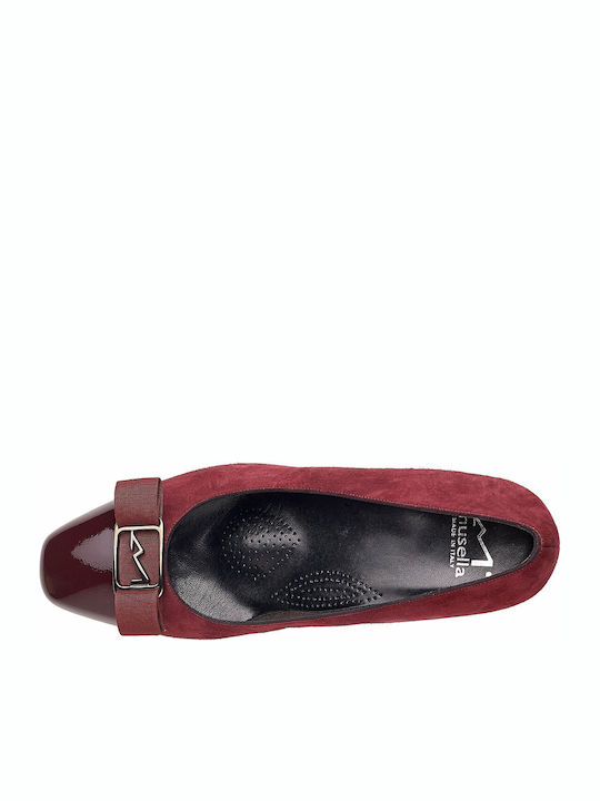 Anatomic Leather Red Medium Heels