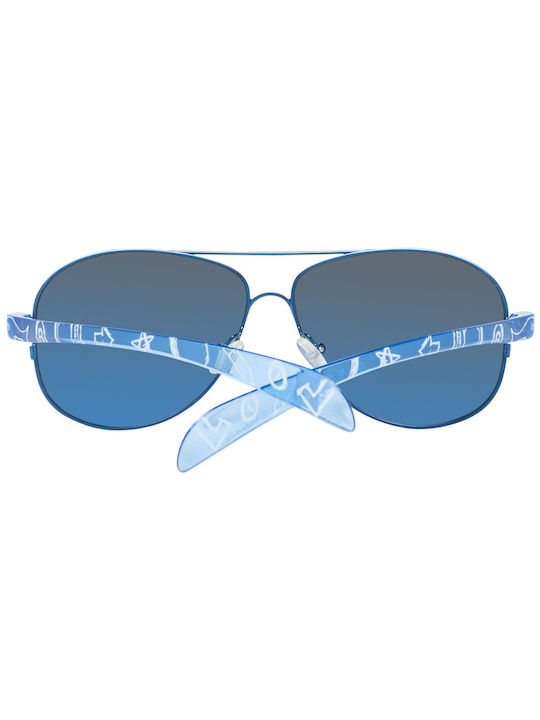 Try Men's Sunglasses with Blue Metal Frame and Blue Lens CF506-07