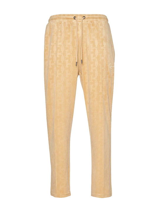 Signature Παντελόνι Φόρμας χωρίς Λάστιχο Beige