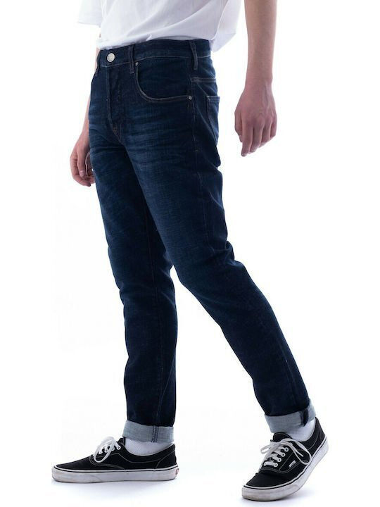 Elton D Men's Jeans Pants Dark Blue