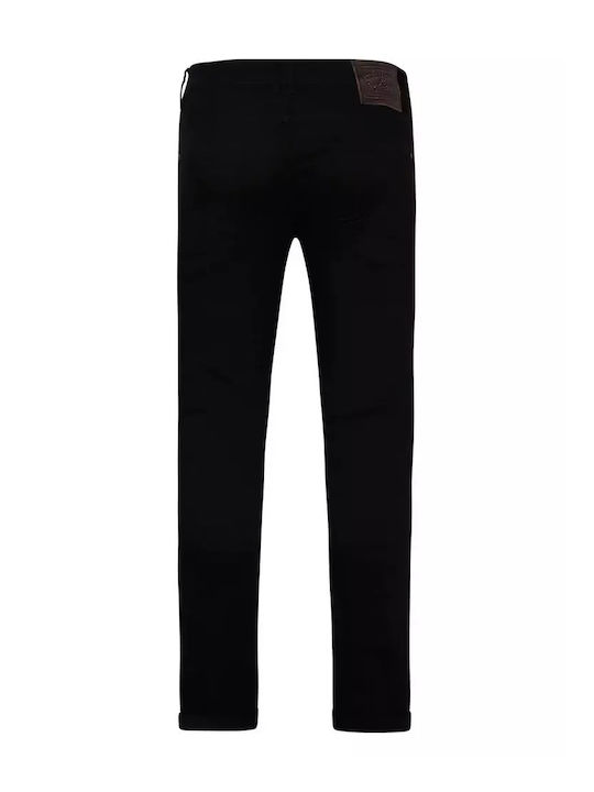 Men's Jeans Pants Elastic Black