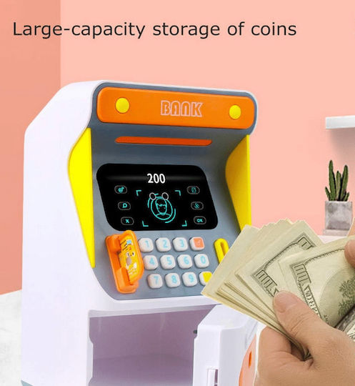 Electronic Children's Money Box Plastic Orange