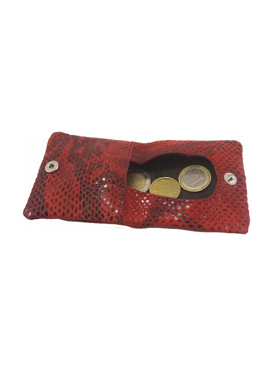 Mybag Men's Leather Coin Wallet Red