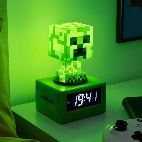 Paladone Ceas De Masă Digital Led Cu Ceas Deșteptător Verde PP11369MCF