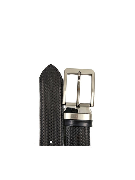 Borsche Men's Leather Belt Black