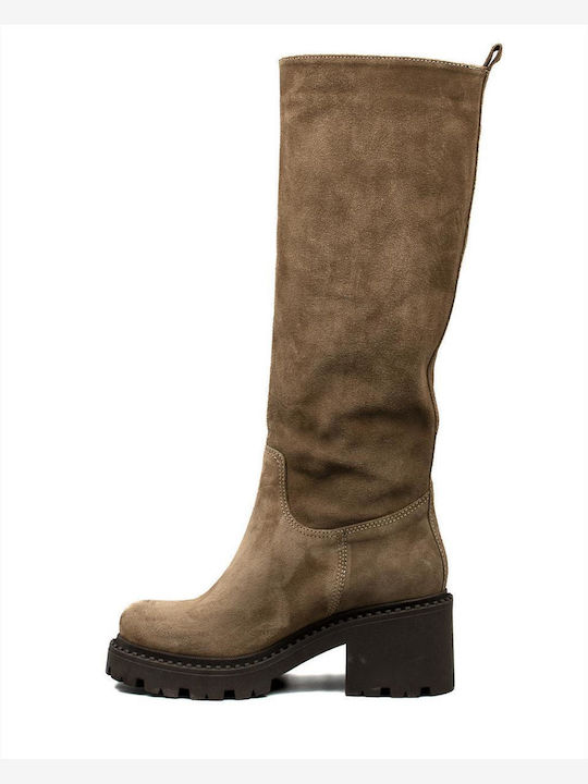 Zakro Collection Leder Damenstiefel Braun