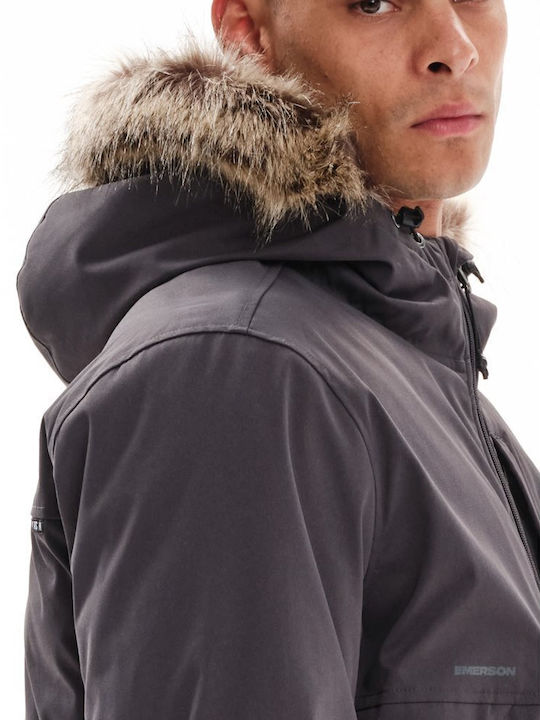 Winter Jacke Bomber Dark Grey