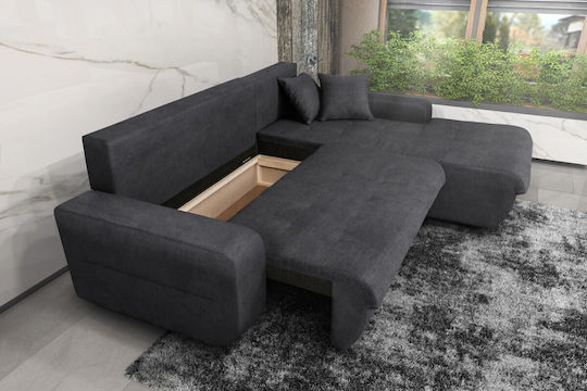 Virginia Ecke Sofa Sofa mit Rechte Ecke & Stauraum Gray 246x190cm