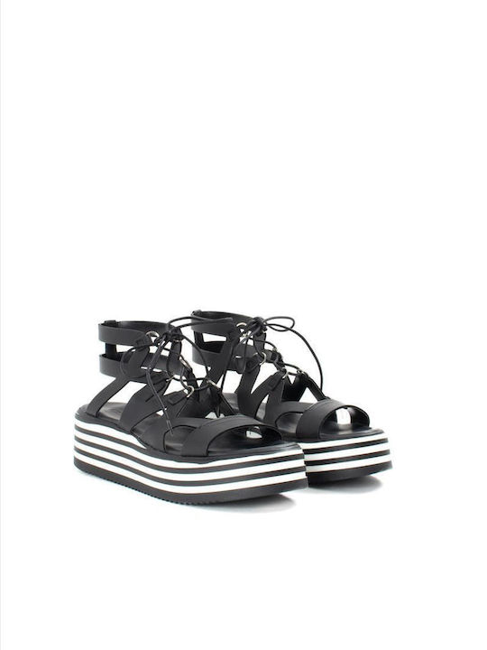 Carad Shoes Platforme dama Negre