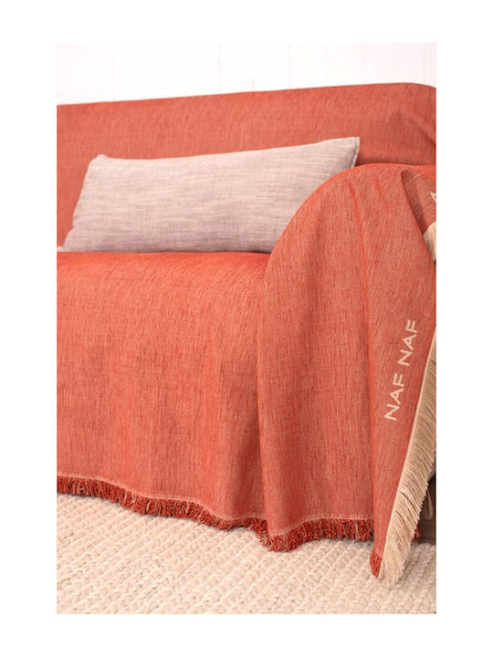 Naf Naf 358-71 Sofa Throw Chenille 180x250cm Terra
