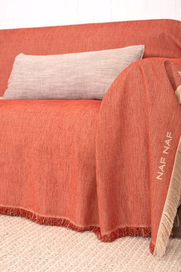 Naf Naf 358-71 Ριχτάρι Τριθέσιου Καναπέ Chenille 180x300εκ. Terra