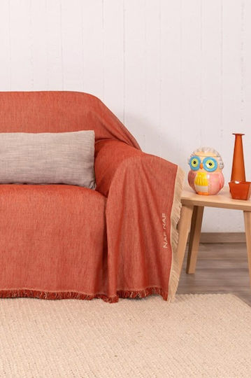 Naf Naf 358-71 Ριχτάρι Τριθέσιου Καναπέ Chenille 180x300εκ. Terra