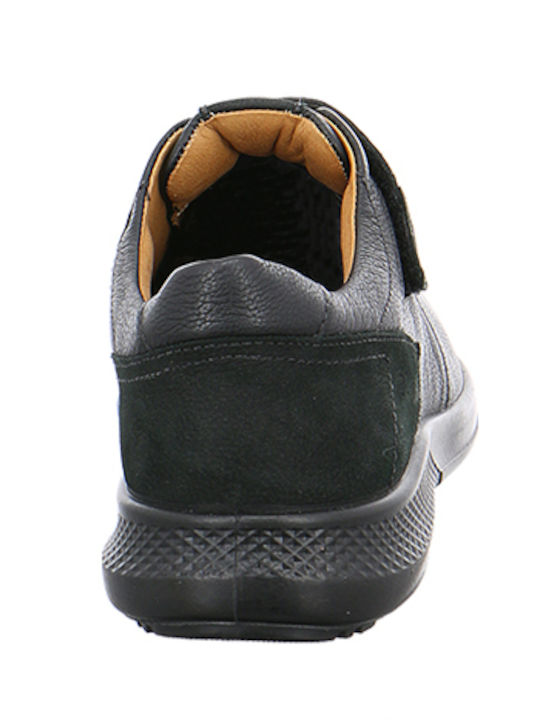 Leder Herren Freizeitschuhe Schwarz