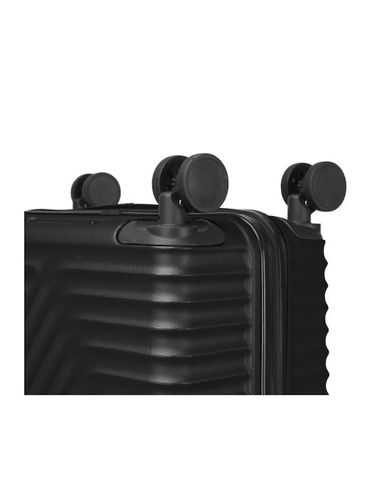 Amber Linea Hart Reisekoffer Schwarz mit 4 Räder Set 3 Stück