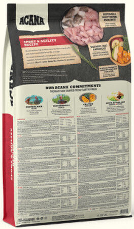 Acana Sport & Agility Recipe 11.4kg Ξηρά Τροφή Σκύλων χωρίς Σιτηρά με Πουλερικά