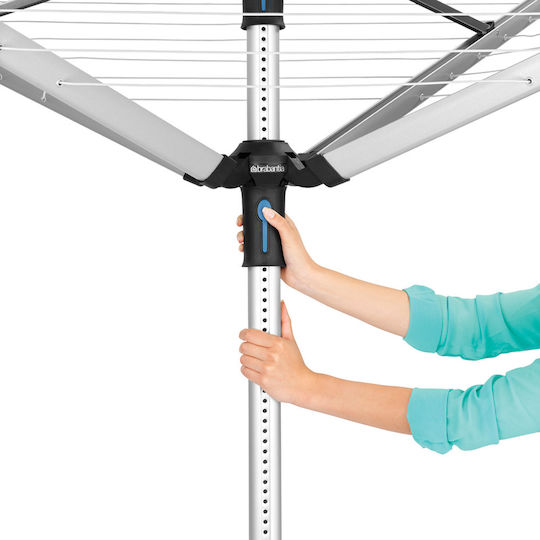 Brabantia Πτυσσόμενη Απλώστρα Δαπέδου από Μέταλλο με Μήκος Απλώματος 50m Brabantia Πτυσσόμενη Απλώστρα Δαπέδου από Μέταλλο με Μήκος Απλώματος 50m