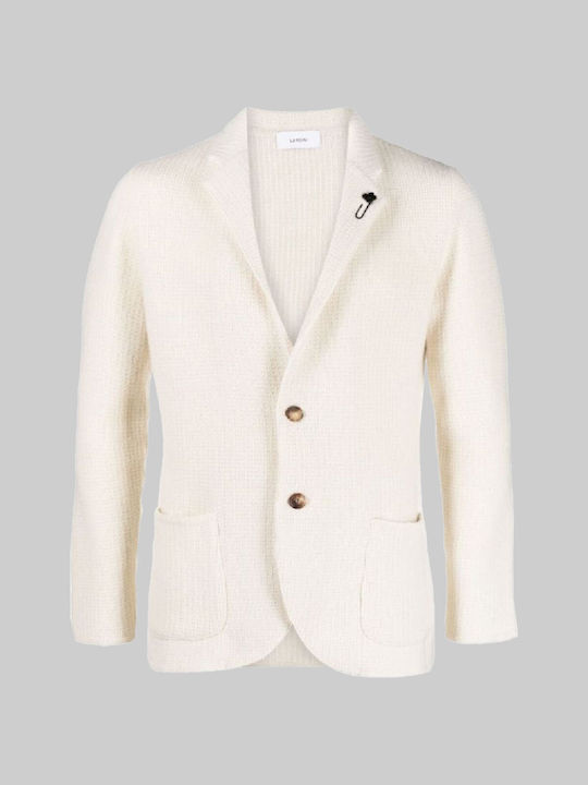 Χειμερινό Ανδρικό Σακάκι Λευκό (White)