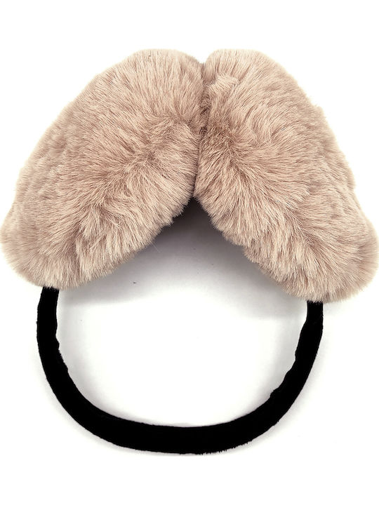Γυναικείο Earmuff Πλεκτό σε Μπεζ χρώμα