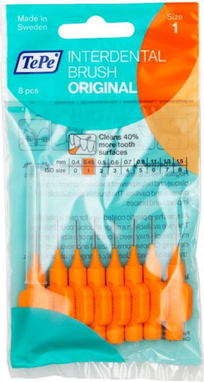 TePe Original Interdental Brushes 0.45mm Orange 8pcs