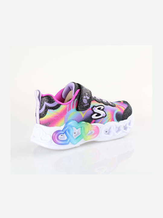 Skechers Παιδικά Sneakers Infinite Heart με Φωτάκια Πολύχρωμα