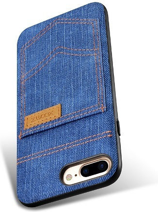 Xoomz Back Cover Piele artificială Albastru (iPhone 8/7)