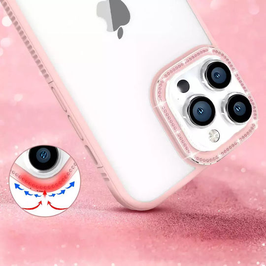 Kingxbar Sparkle Series Back Cover Silicone Pink (iPhone 13 Pro Max)