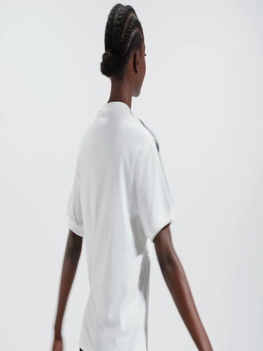 Adidas 3-stripes Γυναικείο Αθλητικό T-shirt Λευκό
