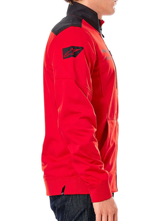 Alpinestars Herren Sweatshirt Jacke mit Taschen red, black