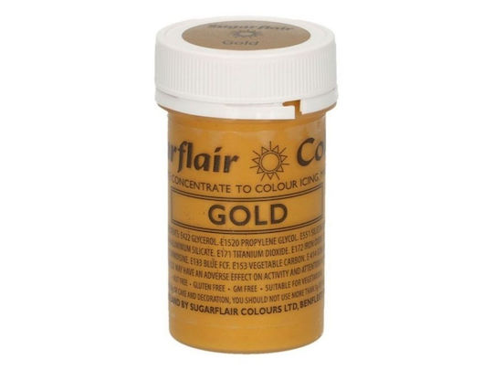 Pastă Sugarcraft Sugarflair 25g Aur