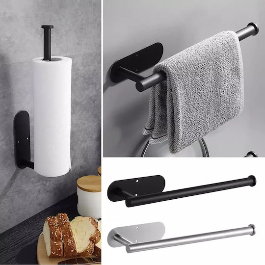 Suport pentru prosoape de hârtie Metalică Argintiu 32cm 000.230.12328 Suport pentru prosoape de hârtie Metalică Argintiu 32cm 000.230.12328