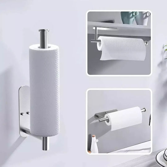 Suport pentru prosoape de hârtie Metalică Argintiu 32cm 000.230.12328