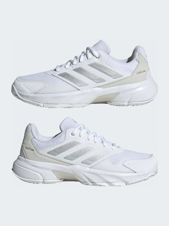 adidas Courtjam Control 3 Women's Tennis Shoes for All Courts White