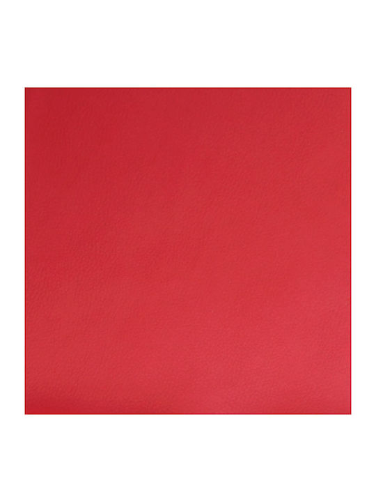 Relaxsessel mit Fußhocker aus Kunstleder Red 74x89x100cm