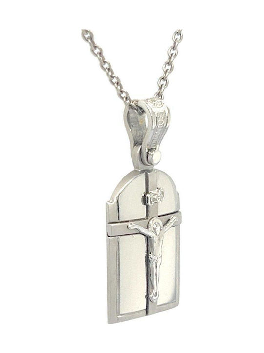 Xryseio Anhänger Kinder Amulett aus Weißgold 14K FL1147