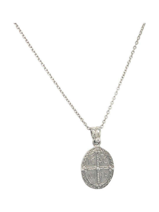 Xryseio Anhänger Kinder Amulett Konstantinato aus Weißgold 14K KN1077