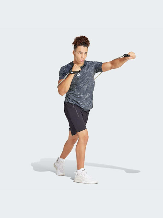 Adidas Power Workout Ανδρικό T-shirt Κοντομάνικο Μαύρο