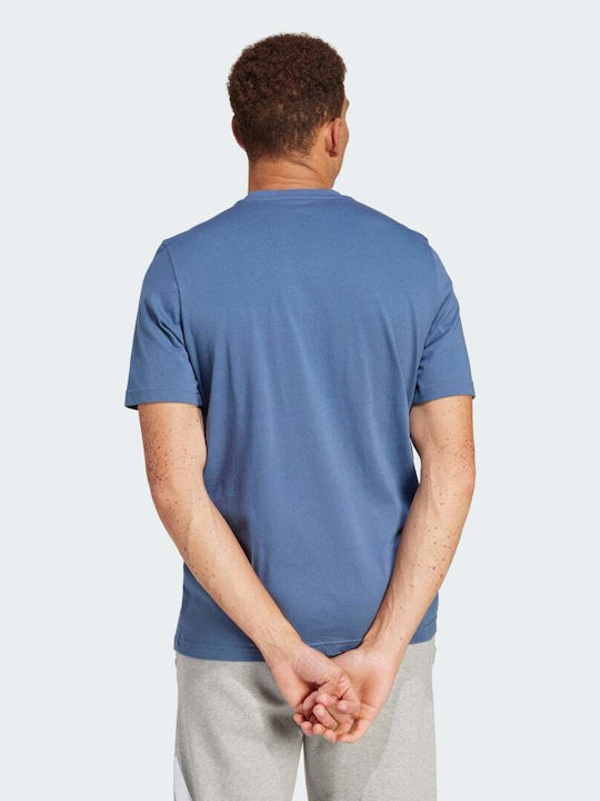 Adidas Linear Ανδρικό T-shirt Κοντομάνικο Μπλε