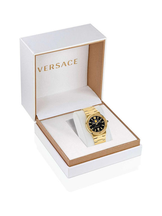 Versace Greca Women's Watch with Gold Metal Bracelet