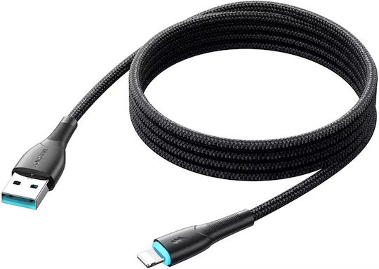 Joyroom Braided USB-A to Lightning Cable Μαύρο 1m (SA32-AL3)