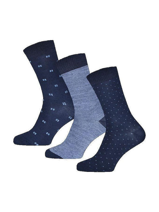 Gianvaglia Ανδρικές Κάλτσες Μπλε 3Pack