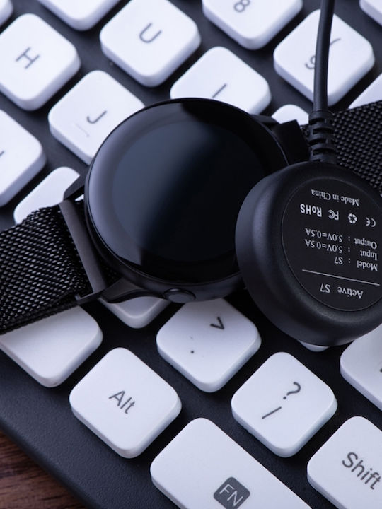 Καλώδιο Φόρτισης USB Φορτιστής για Galaxy Watch4 / Watch4 Classic Μαύρος