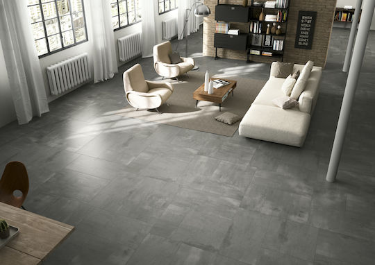 Imola Placă Perete Interior Porțelanat Mat 60x60cm Dark grey