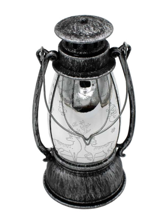 Christmas White Battery Lantern 13x7cm (Μiscellaneous Designs)