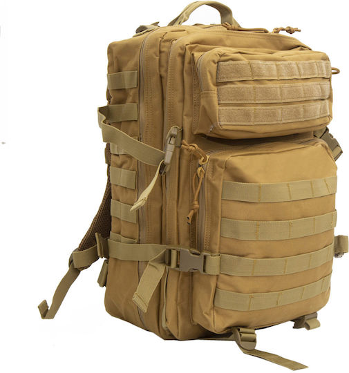 Mcan Tactical Military Backpack Backpack made of Polyester Brown