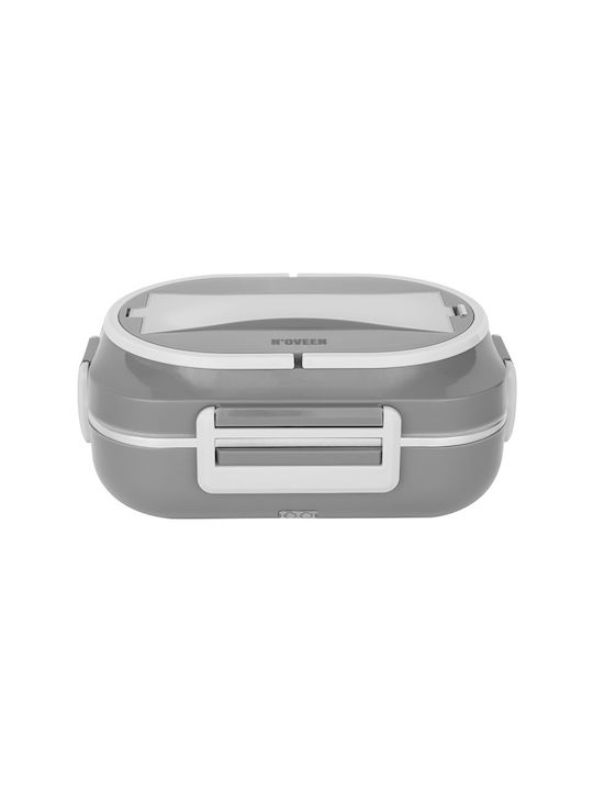 N'Oveen Plastic Electric & Thermo Lunch Box Noveen Heated Dark Grey 1000ml