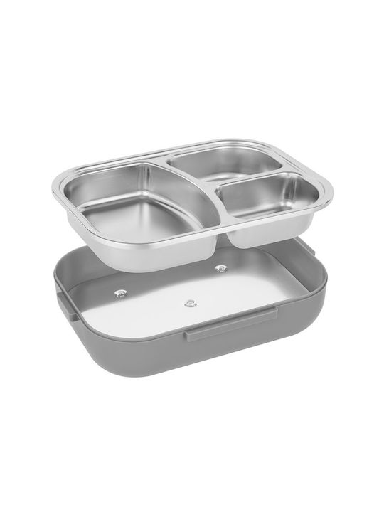 N'Oveen Plastic Electric & Thermo Lunch Box Noveen Heated Dark Grey 1000ml