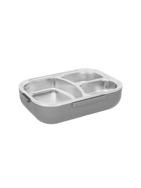 N'Oveen Plastic Electric & Thermo Lunch Box Noveen Heated Dark Grey 1000ml