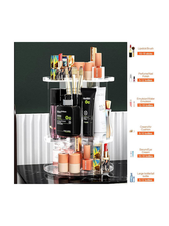 Tabletop Organizer Plastic Transparent